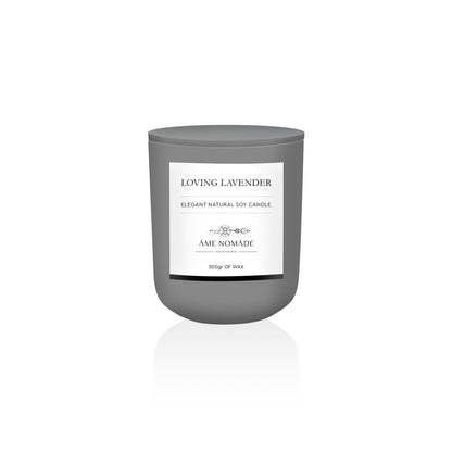 AME NOMADE Loving Lavender elegant natural soy candle 360 gr