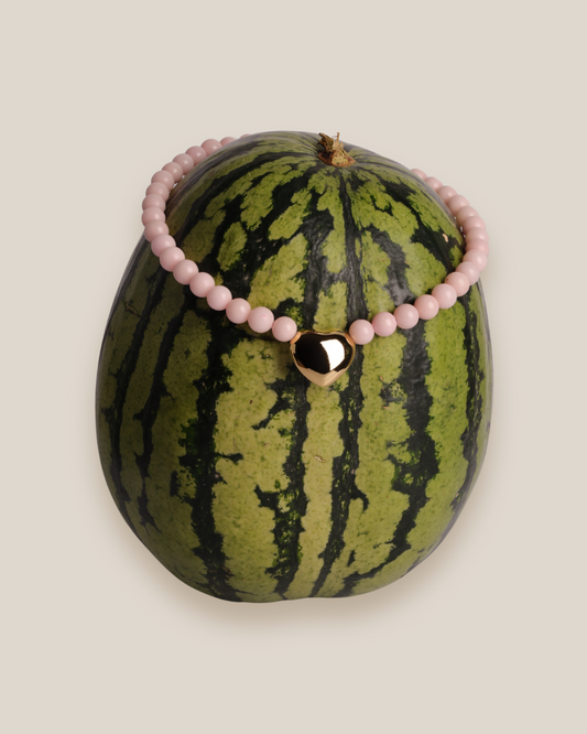 Cotton Candy Heart Necklace